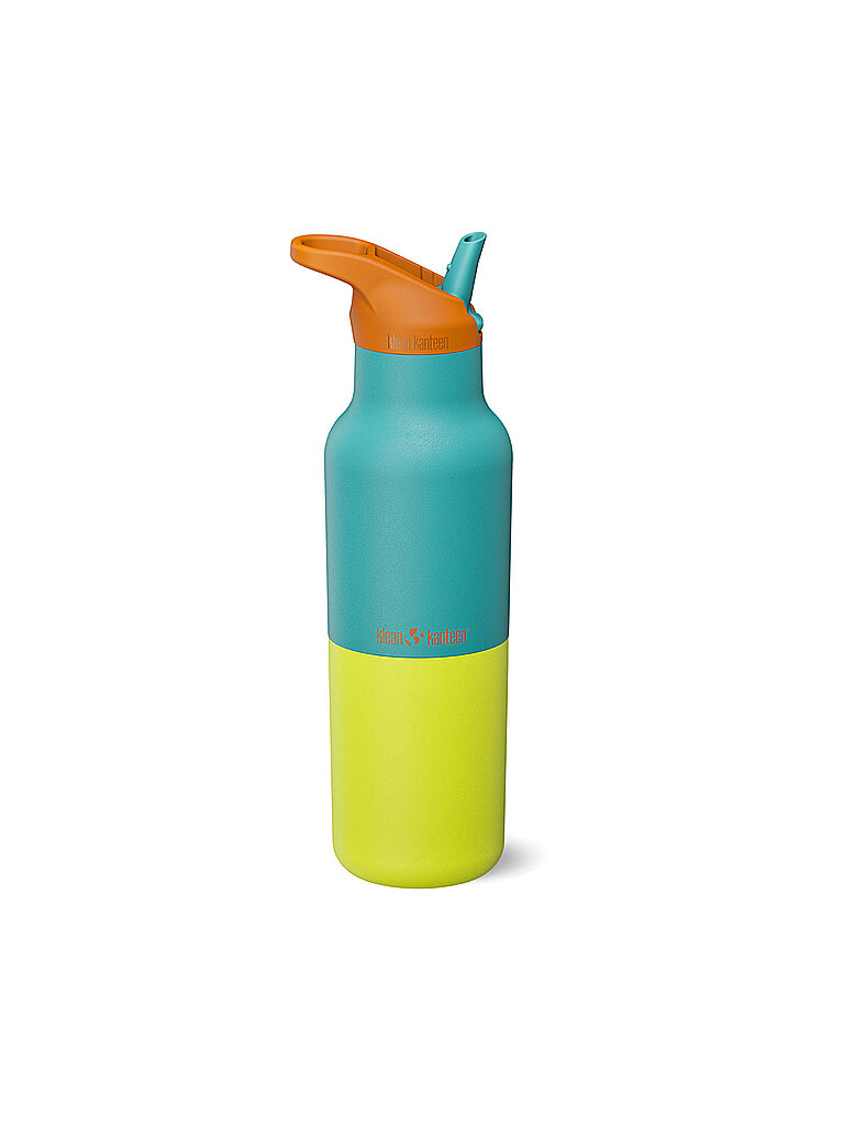 KLEAN KANTEEN Trinkflasche Rise Classic with Flip Seal Sport Cap isoliert 473ml petrol